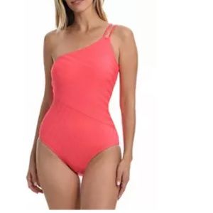 La Blanca Women's Shoulder One Piece Swimsuit